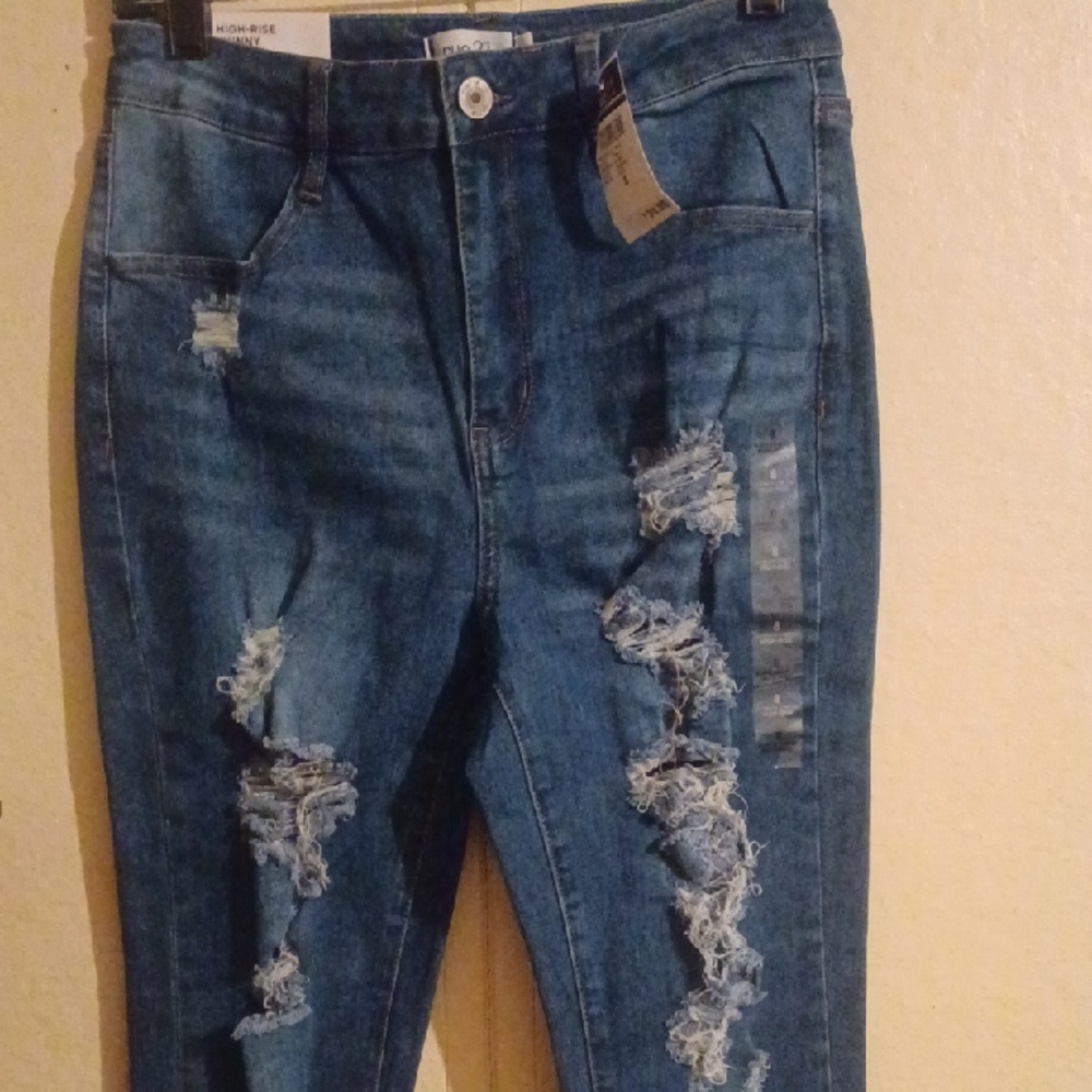 Rue21 High Rise Distressed Denim Jeans